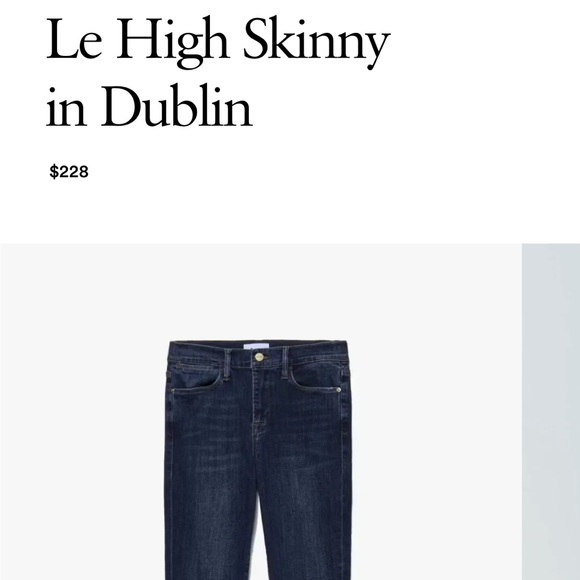 Frame Le High Skinny jeans in Dublin - Picture 3 of 10